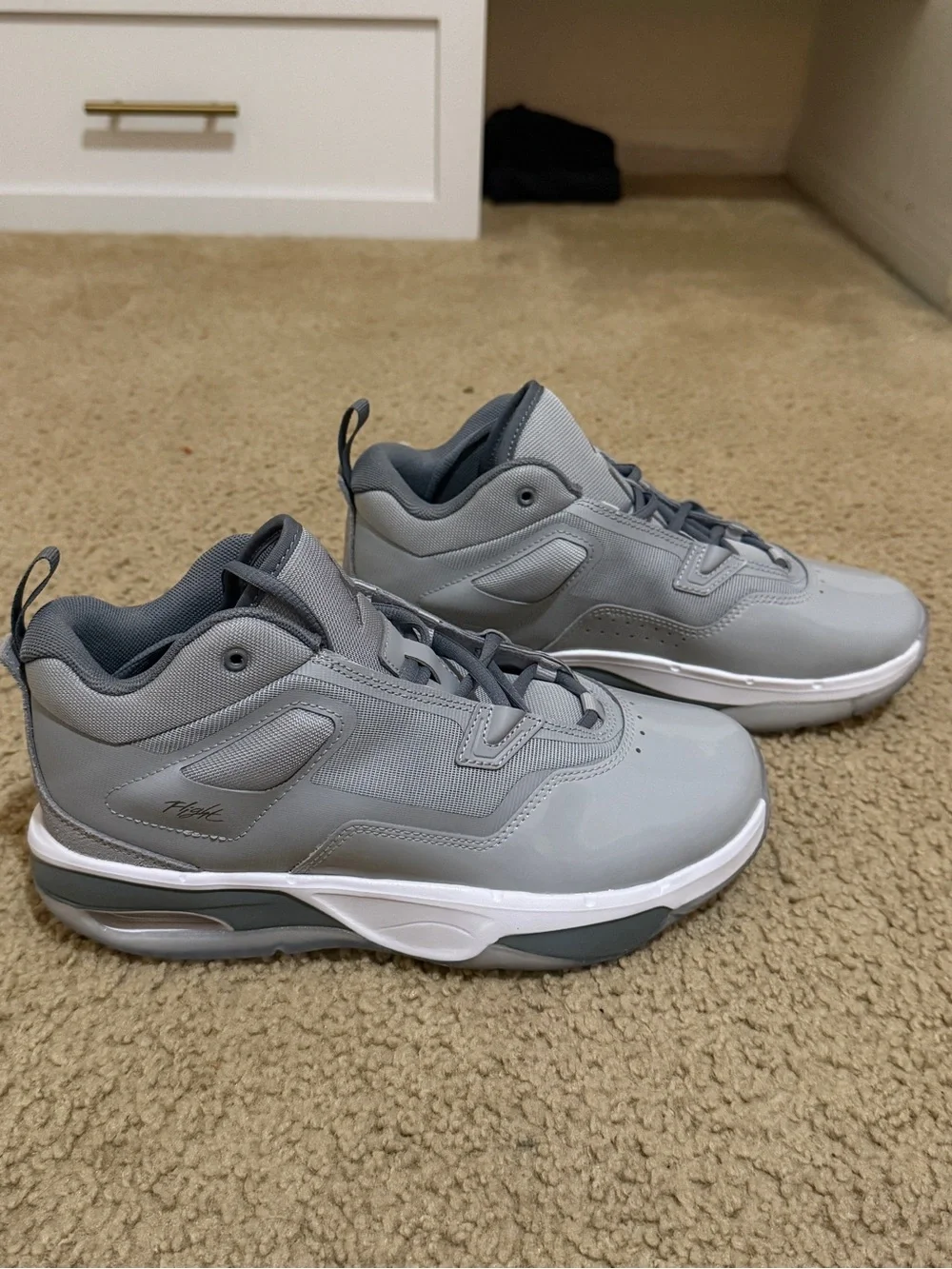 Nike Air Jordan “Stay Loyal 3” Wolf Grey Basketball Sneakers SZ 7y